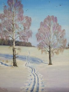 Nr.137 "Winter Landschaft", Ölgemälde