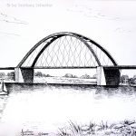 Nr.57 "Brücke", 40 x 30 cm, Feder und Tusche, 2005