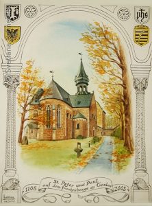 Nr. 97 "St. Peter und Paul auf dem Frankenberger zu Goslar", Aquarell