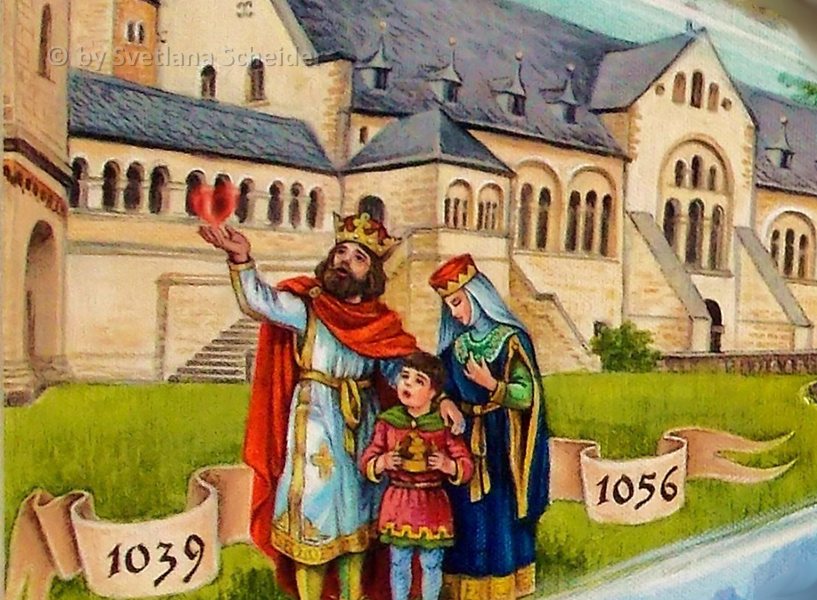 03. Fragment des Gemäldes "Kaiserliches Goslar"